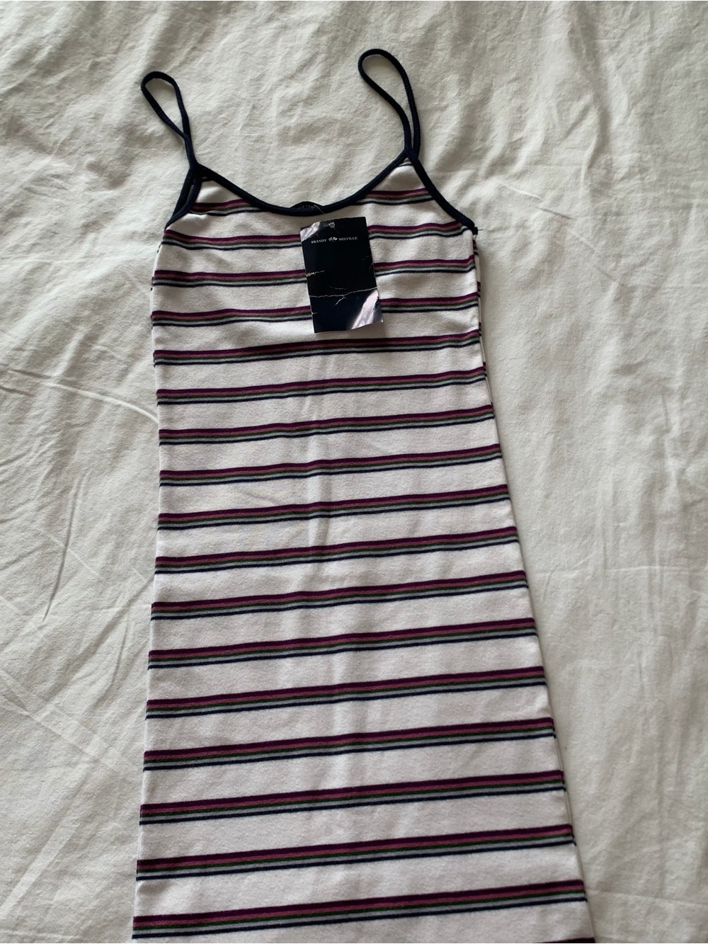 Brandy Melville Striped tank midi dress